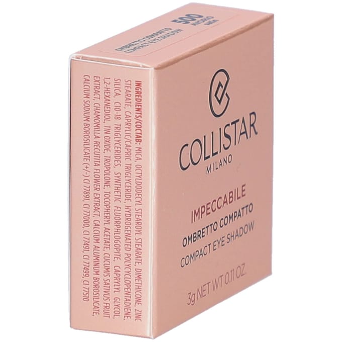 Collistar Impeccable Compact Eye Shadow Satin | 500 - Avorio | Oogschaduw 3gr - 500 Avorio