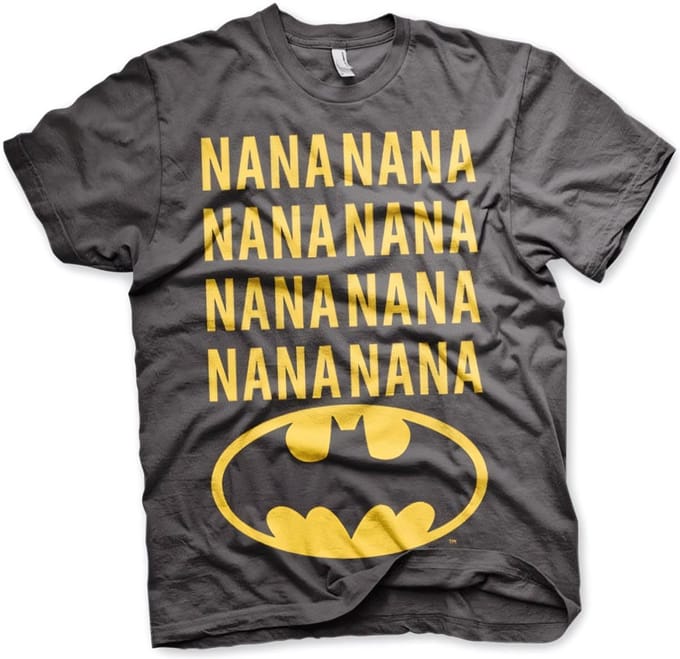 DC Comics Batman Heren Tshirt -M- NaNa Batman Grijs