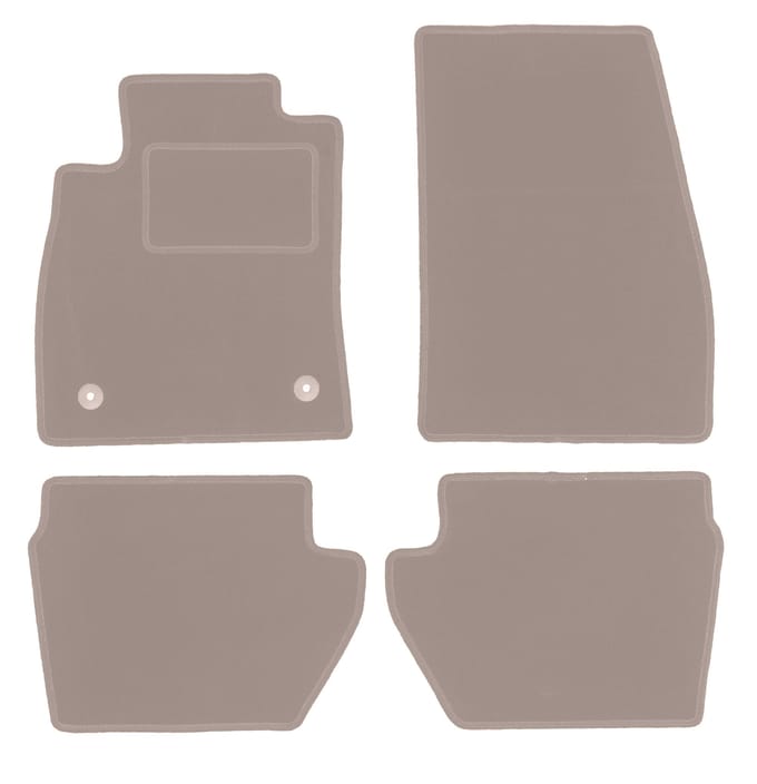 Beige velours matten voor: Ford Fiesta MK8 hatchback (2017-)