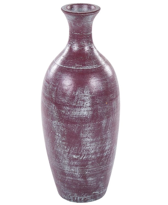 KARDIA - Decoratieve vaas - Lichtblauw - Terracotta