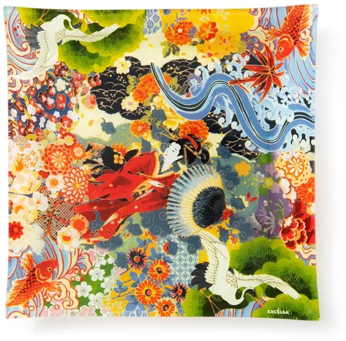 Kimono Bord / Dienblad 30x30 cm – Excelsa | Multicolor Keramiek | Vaatwasmachinebestendig