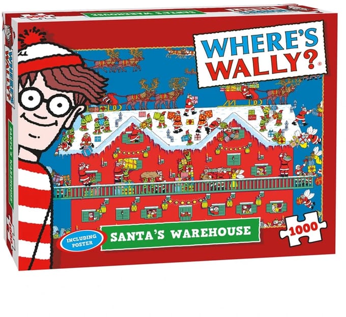 Xms Where’s Wally Santas Warehouse Puzzel 1000 Stukjes