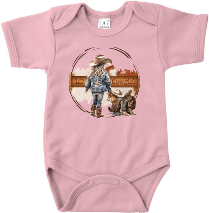 Schattige Rompertje cowgirl - Roze - 62