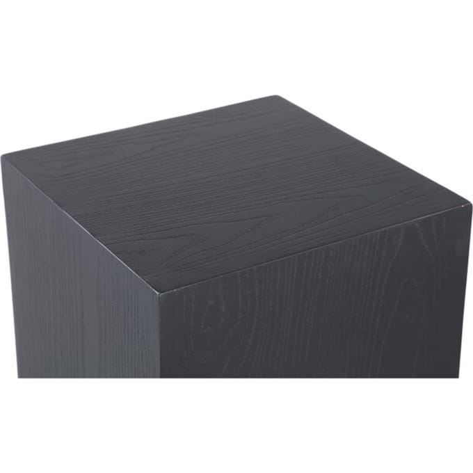 PTMD - Bloemenzuil Gustavo - Zwart - 30x30x40cm - Set van 2