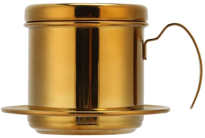 Dailygoods- Koffiezetapparaat Draagbaar - Mini Percolator - RVS Koffiepot - Handheld Koffiecup - Koffiedruppel - Compact formaat