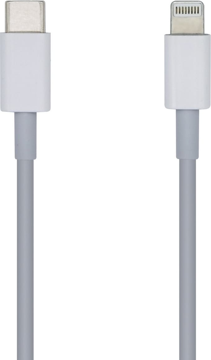 Kabel USB-C naar Lightning Aisens PD 2A Wit 1 m