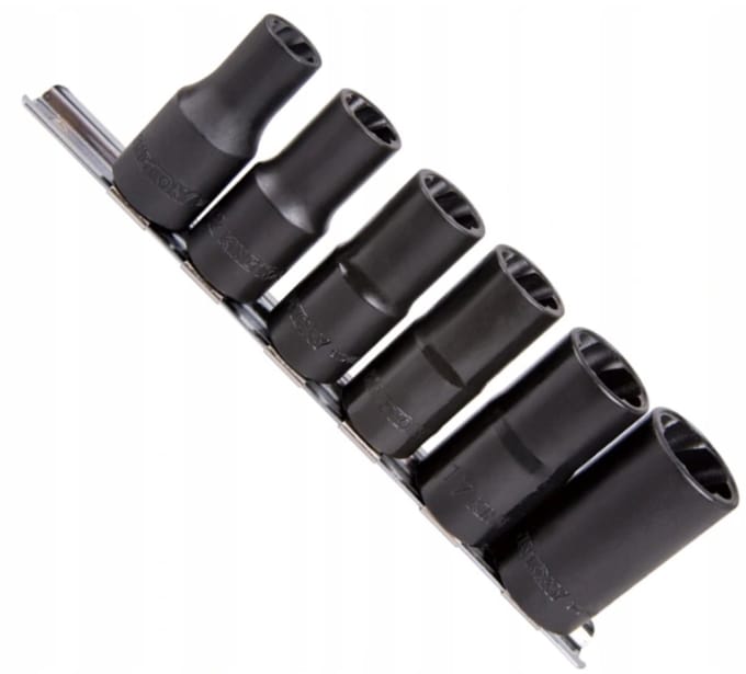 King Tony Dopslagdoppen voor Beschadigde Schroeven 1/2" - 9TD036MR