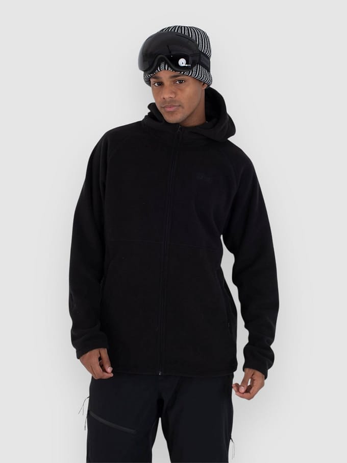 Hurley Polar Fleece Met Volledige Rits Zwart S Man