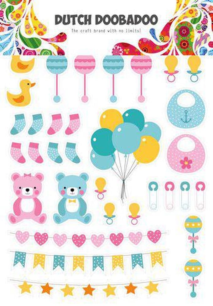 DDBD Dutch Paper Art A4 Baby elements