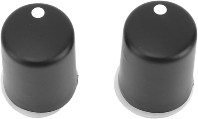 Stoelverwarming Schakelaar - Temperatuur Knop - Comfort Verhogen - Roterende Instelling - 2 Stuks - Zwart
