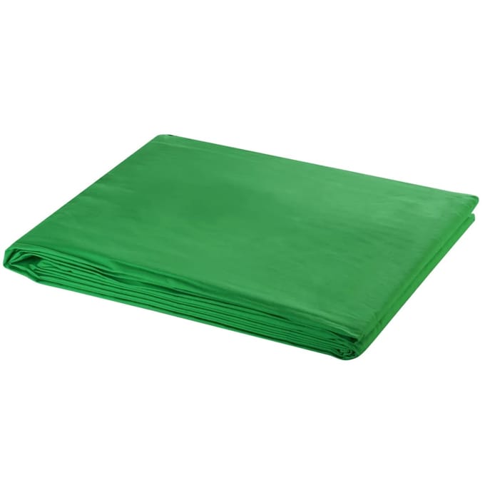 vidaXL - Achtergrondsysteem - 500x300 - cm - groen