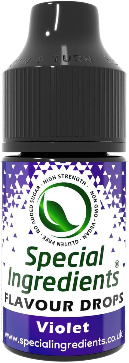 Viooltjes Smaak Druppels - 30 ml - Smaakdruppels - Flavour Drops - Moderne Gastronomie - Moleculair Koken - Hersluitbare Pot - Recycled Plastic