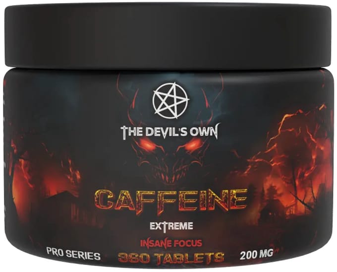 The Devil’s Own Caffeine 200mg – 360 Tablets – High Strength Caffeine Tablets