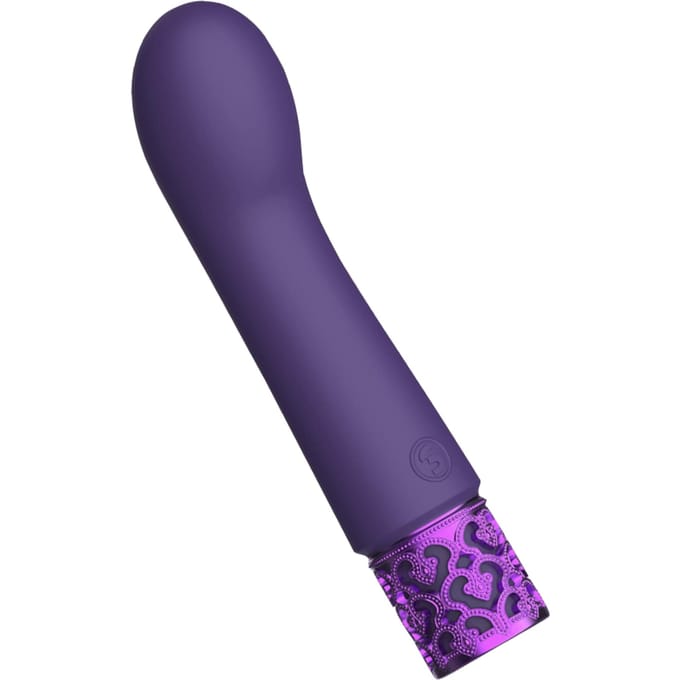 Royal Gems - Bijou Oplaadbare Siliconen G-spot Vibrator - Paars