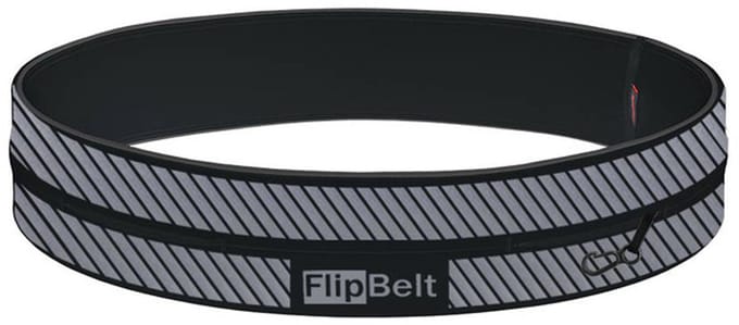 FlipBelt Classic Reflective - Running belt - Zwart - L