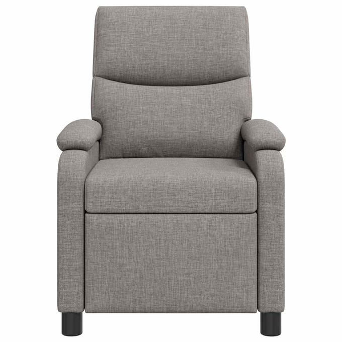 vidaXL - Recliner - Taupe - Stof