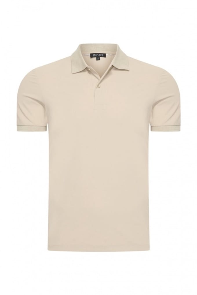 MI PIACE - Travel Men Polo Shirt 2013 Sand - Maat : M