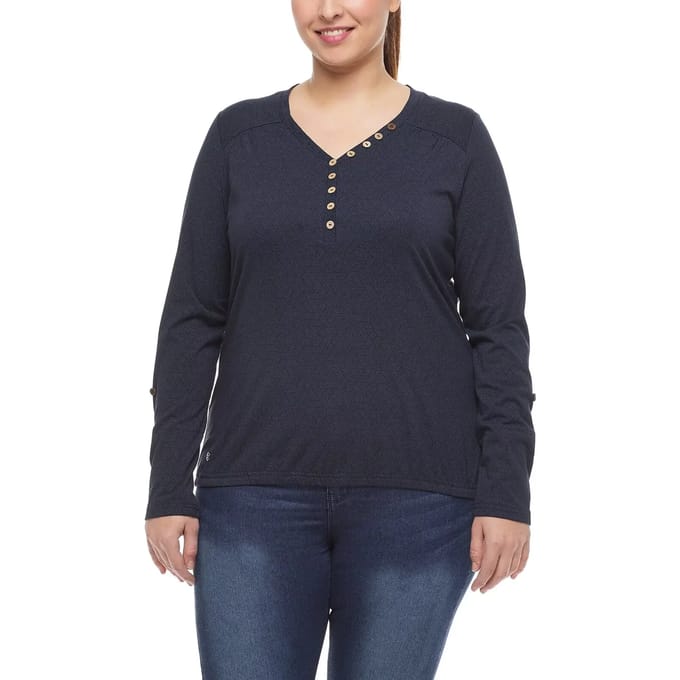Dames-T-shirt met lange mouwen Ragwear Pinch Plus