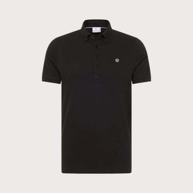 Blue Industry Button-down polo |