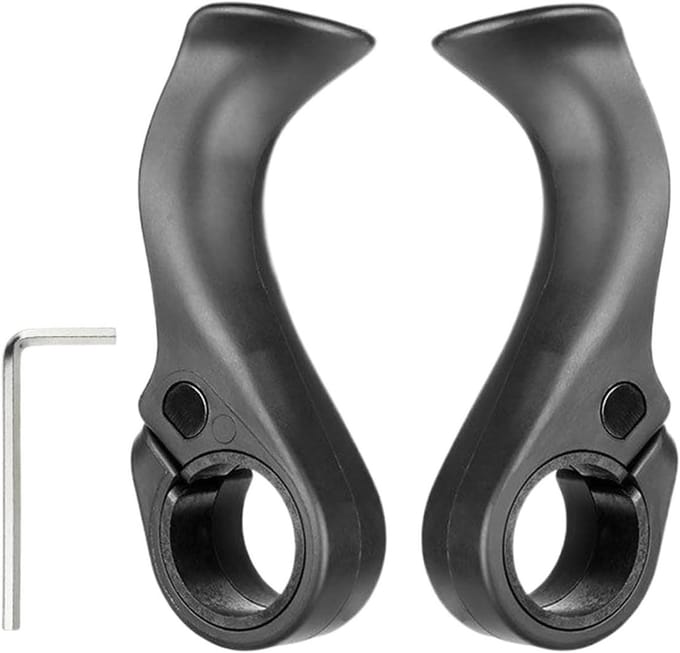 Stuurstangverlenging Fiets - Stuureinde Onderdelen - Comfortabel Fietsen - Ergonomisch Verstelbaar - 22.2 mm Diameter - Zwart