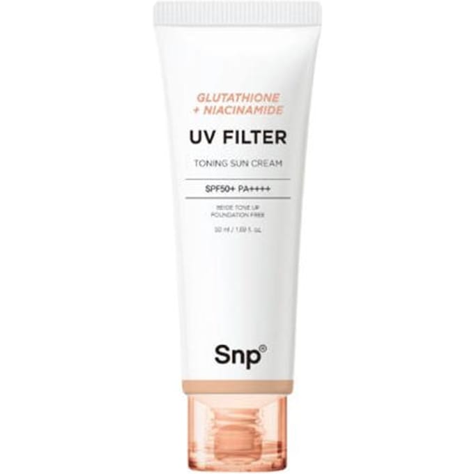 [SNP] Glutathione Niacinamide UV Filter Toning Sun Cream SPF 50+ PA++++ 50ml white