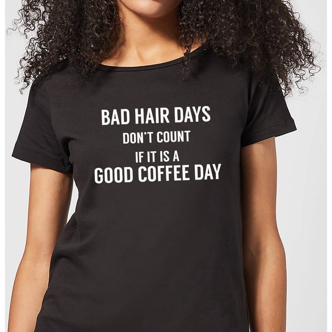 Bad Hair Days Don't Count Women's T-Shirt - Black - 3XL
