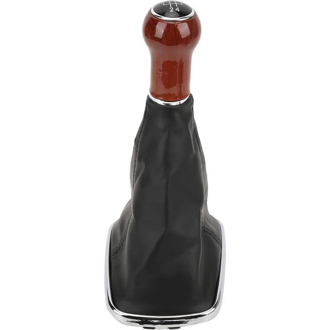 Soufflet de Levier de Vitesse de Voiture Protection Levier Manuel Remplacement Cuir PU pour Mk4 Bora 1999-2004 5 Vitesses black