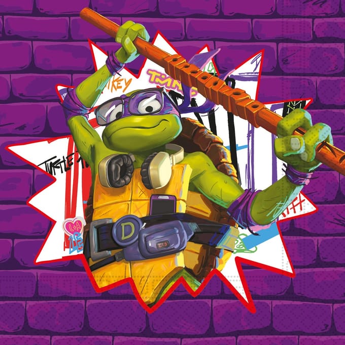 Vegaoo - 20 servetten Ninja Turtles nextgeneration 33 x 33 cm