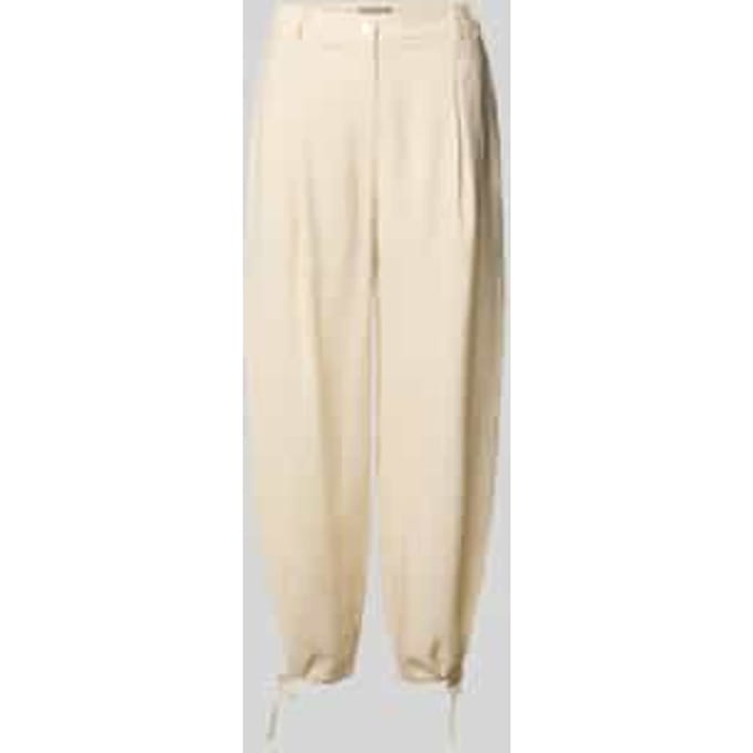 relaxed fit broek met afgewerkte zoomboorden