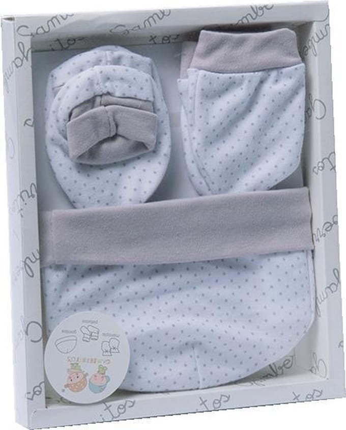 Gamberritos Babykledingset Jongens Grijs 5-delig Maat One Size