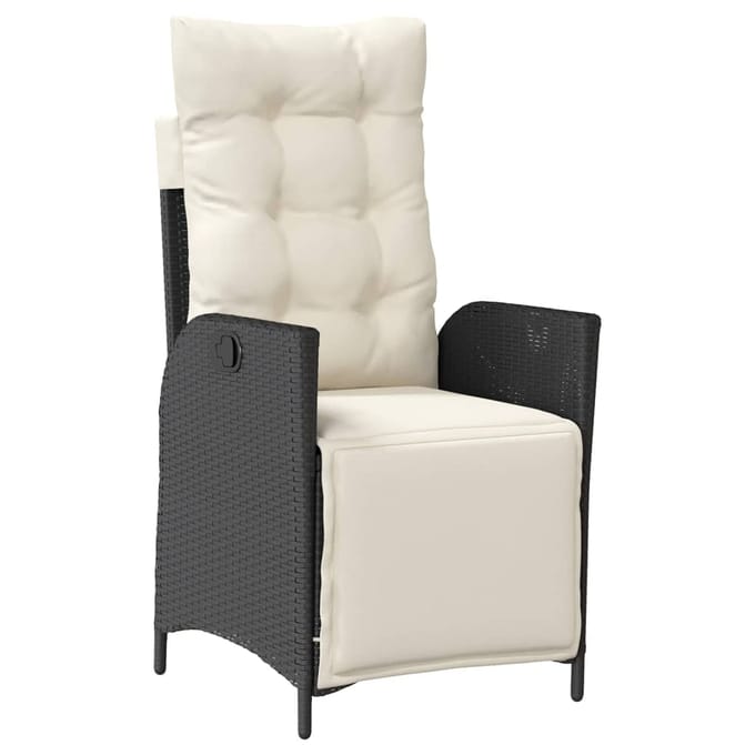 vidaXL - 9-delige - Tuinset - poly - rattan - zwart