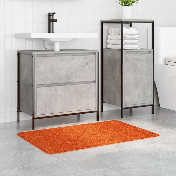 vidaXL - Antislip - Badmat - Oranje - 60 - x - 90 - cm - PP