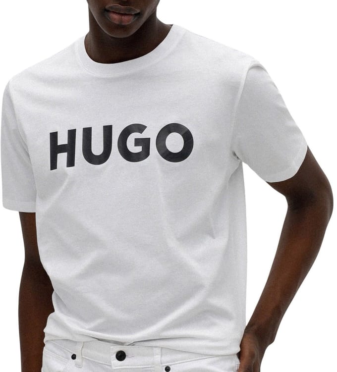 Hugo Logo TShirt - Yellow Cream T-Shirts
