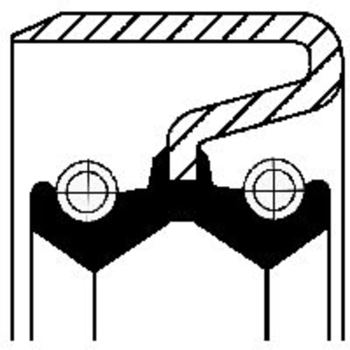 Oliekeerring, versnellingsbak CORTECO 12012282B