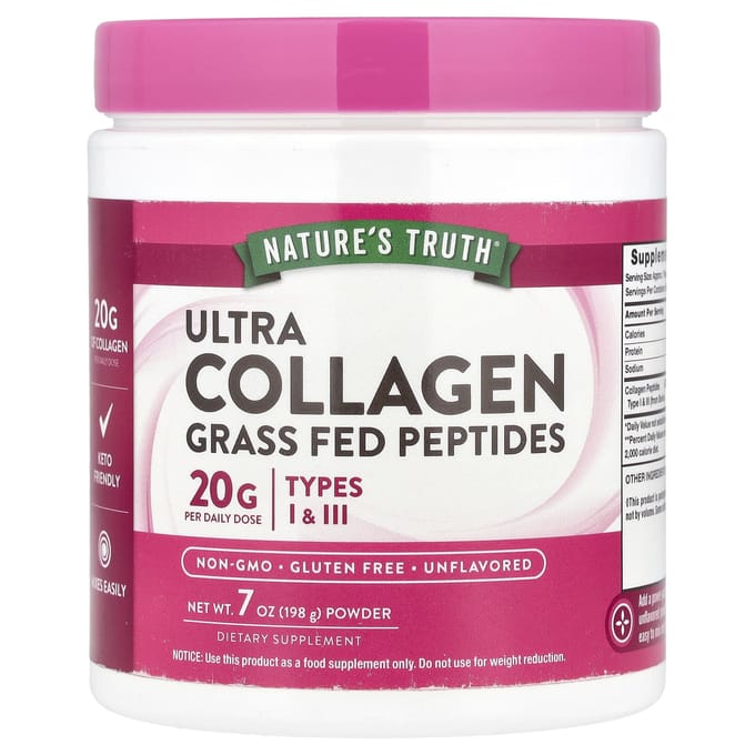 Nature's Truth Poudre de collagène Ultra, sans saveur, 7 oz (198 grammes)