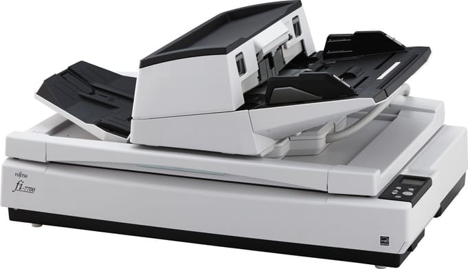Fujitsu fi-7700 Flatbed & ADF scanner 600 x 600DPI A3 Zwart, Wit