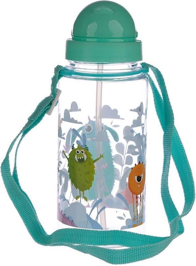 Drinkfles met rietje 450ml Monster