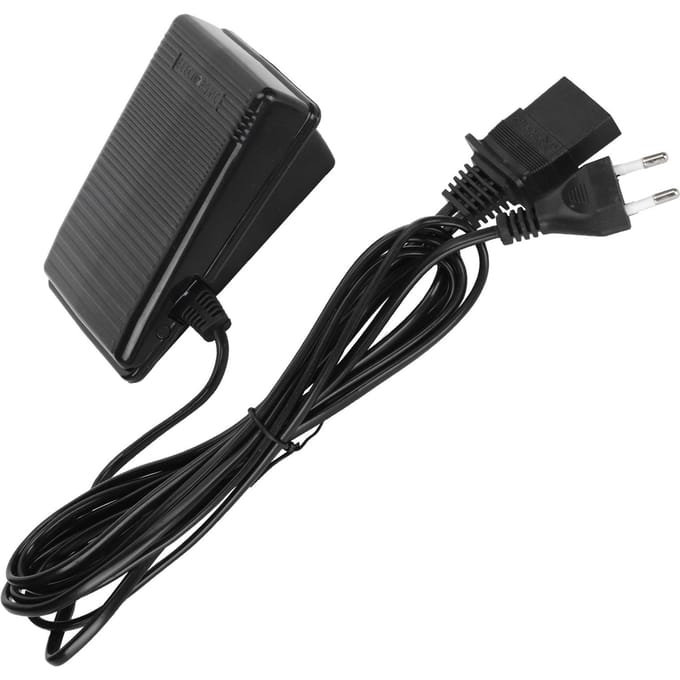 Naaimachine Voetpedaal Controller Multifunctioneel 3-Gats Stroomkabel voor SINGEREU Stekker 220V EU Plug black
