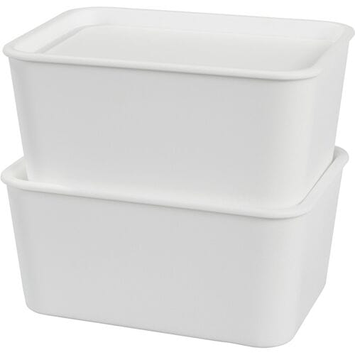 W5 Opbergboxen met deksel 1,2 L - 6 stuks