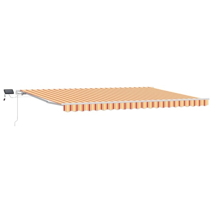 vidaXL - Uitschuifbare - luifel - Geel - en - Oranje - 500 - × - 300 - cm
