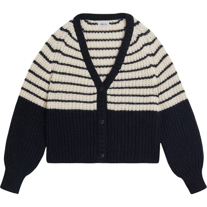 Mikuta The Striped Short Knitted Cardigan Größe: S | Cardigans Outlet | Damen