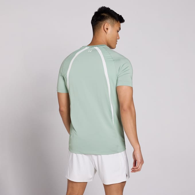 MP Heren Tempo Panel T-Shirt - Eucalyptus - S