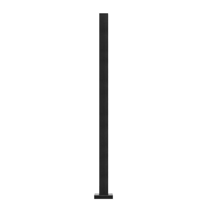 Pince à Verre 41,34  H Support de Garde-Corps pour Verre de 0,39  -0,47   Noir Noir