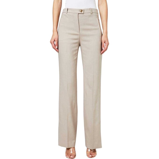 Boss Dames/Dames Getailleerde Broek (Beige)