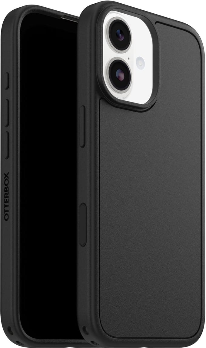 OtterBox Symmetry Clear MagSafe Camera Control Apple iPhone 17 Black Mist - black