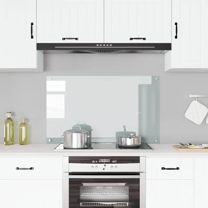 vidaXL - Spatscherm - keuken - 100x60 - cm - gehard - glas - transparant
