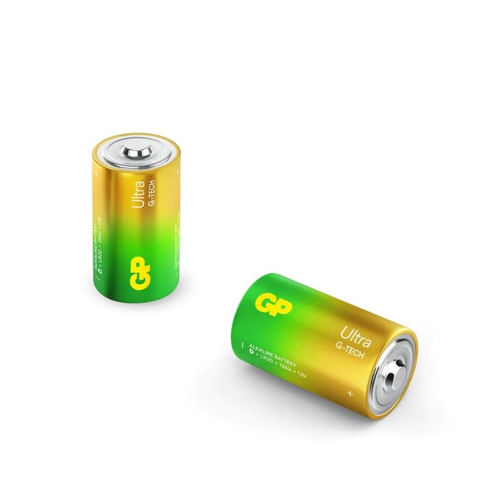 GP Alkaline Ultra D Mono Batterijen (2-pack)