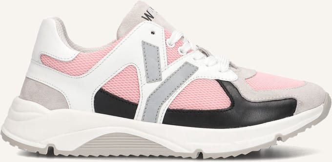 Wysh Anya Sneakers Meisjes - Leren Sneaker - Wit - Maat 32