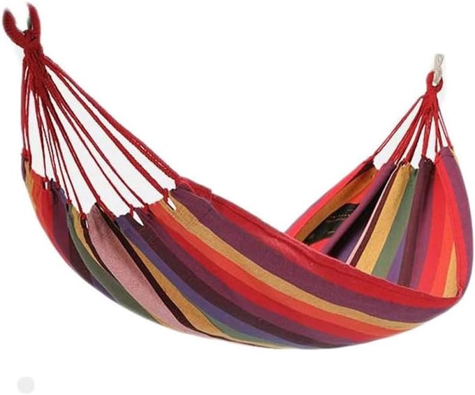 Hangmat - Schommelbed - Ontspannen Buiten - Anti-rollover ontwerp - 200x100cm - Geel
