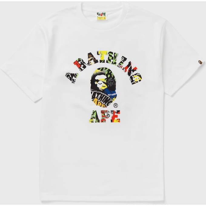 MULTI LOGO COLLEGE RELAXED FIT TEE
